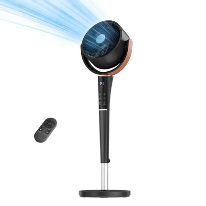 20dB Quiet Pedestal Fan – DC Motor, 15 Speeds, 5 Modes, Remote Control