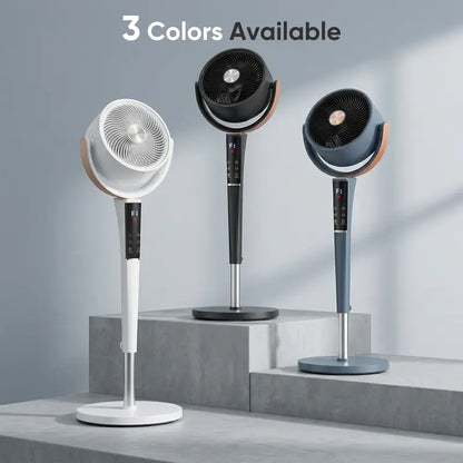20dB Quiet Pedestal Fan – DC Motor, 15 Speeds, 5 Modes, Remote Control