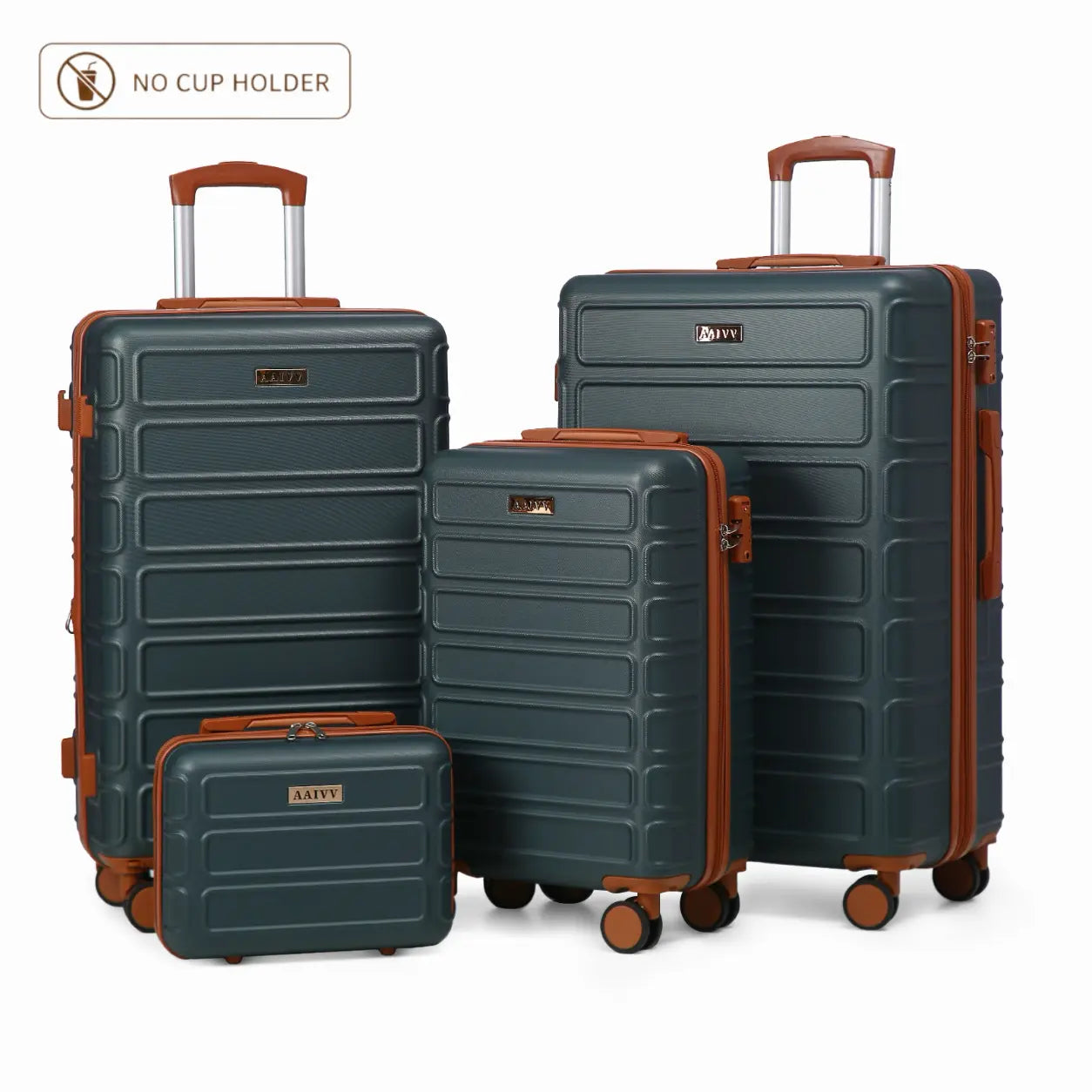 4-Piece Expandable Hardshell Luggage Set with TSA Lock & Smooth Spinner Wheels