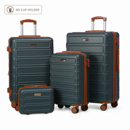 4-Piece Expandable Hardshell Luggage Set with TSA Lock & Smooth Spinner Wheels