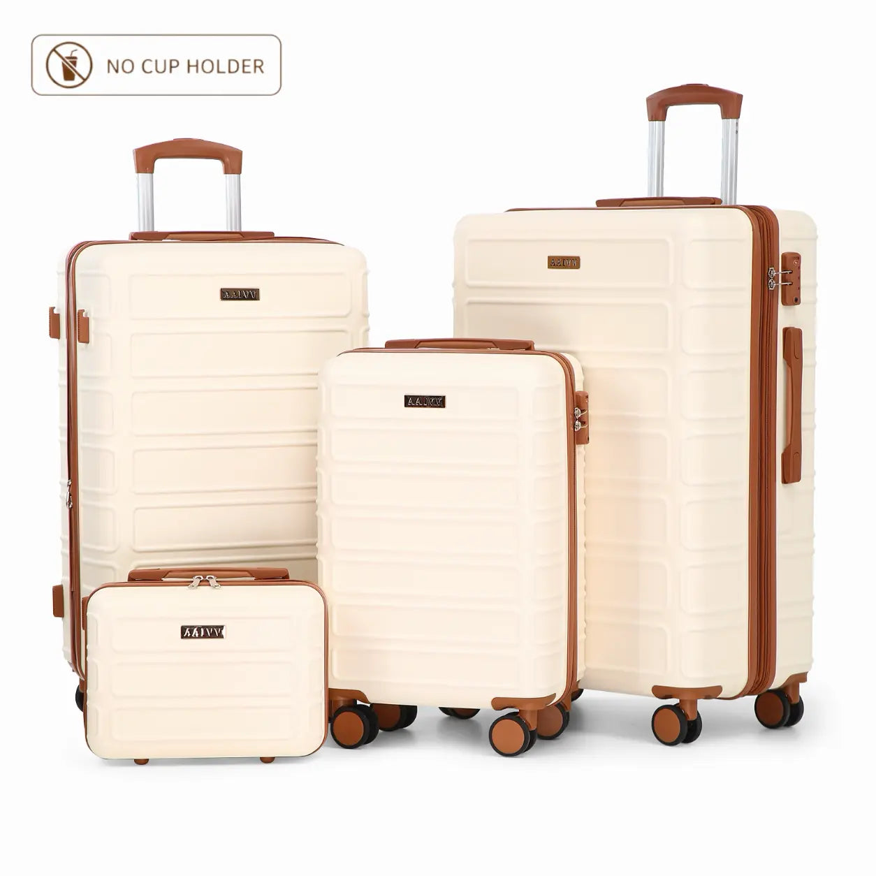 4-Piece Expandable Hardshell Luggage Set with TSA Lock & Smooth Spinner Wheels