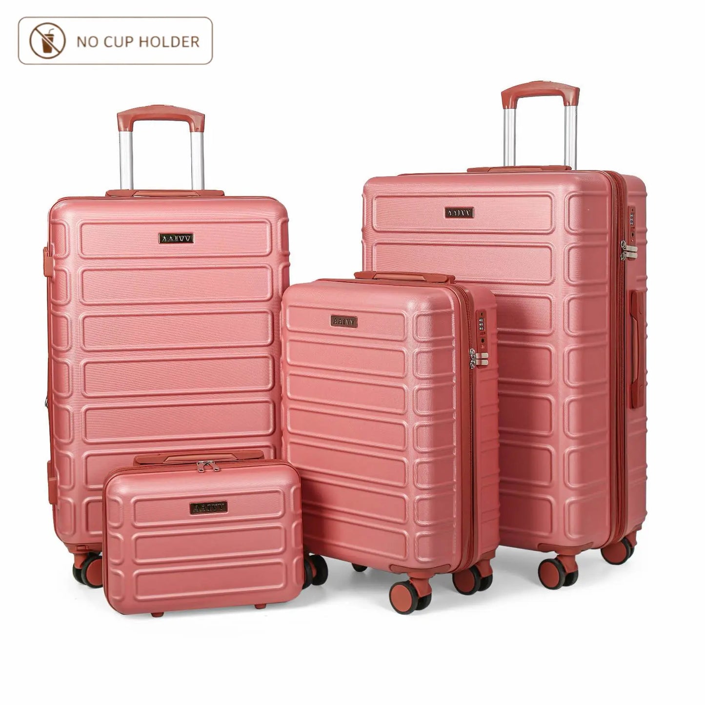 4-Piece Expandable Hardshell Luggage Set with TSA Lock & Smooth Spinner Wheels