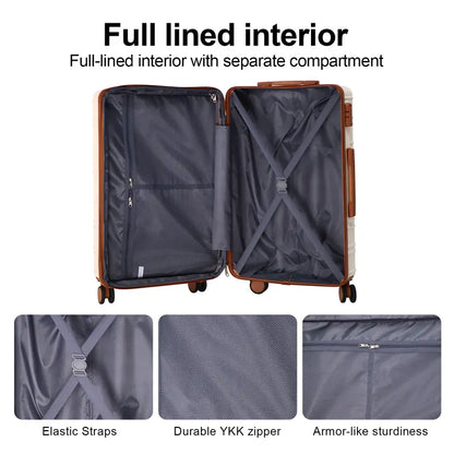 4-Piece Expandable Hardshell Luggage Set with TSA Lock & Smooth Spinner Wheels