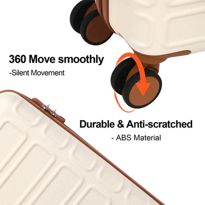 4-Piece Expandable Hardshell Luggage Set with TSA Lock & Smooth Spinner Wheels