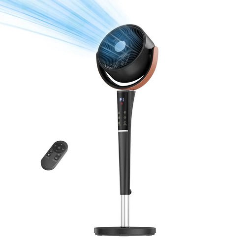 20dB Quiet Pedestal Fan – DC Motor, 15 Speeds, 5 Modes, Remote Control
