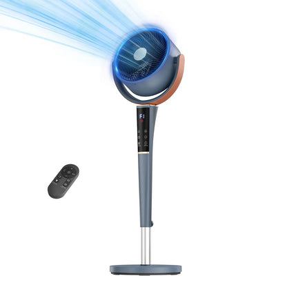 20dB Quiet Pedestal Fan – DC Motor, 15 Speeds, 5 Modes, Remote Control